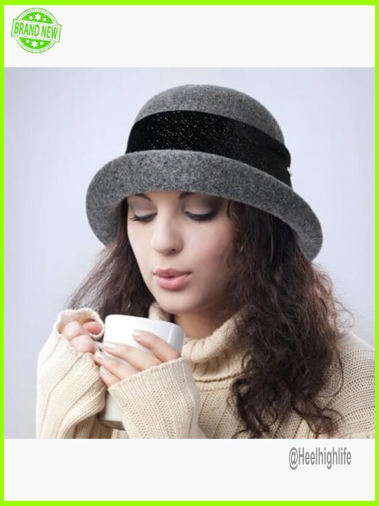 Vintage Wool Cloche Hat Packable Fedora Winter Formal Casual Occasions main image 6